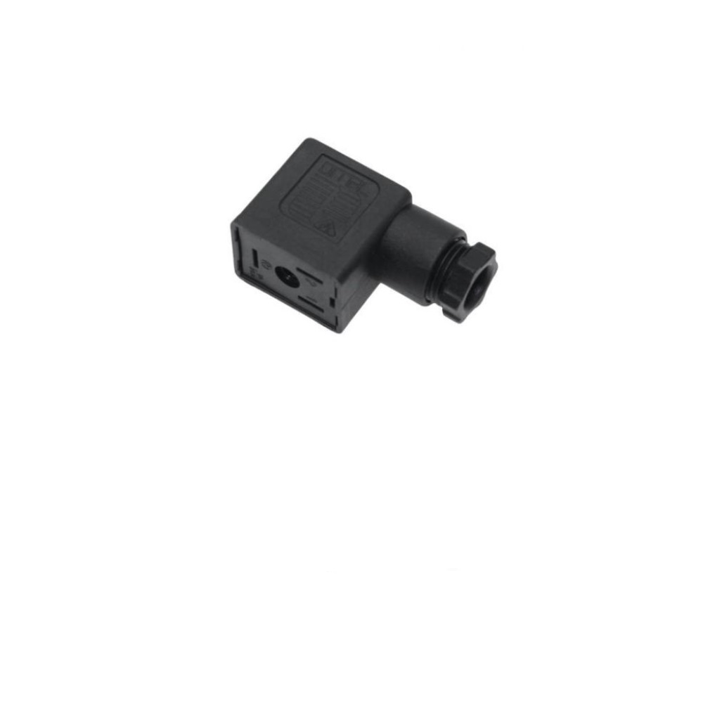 VDN-029-00 MENCOM SOLENOID VALVE CONNECTOR<BR>FORM B IND 2+G PG9 CG FW 250VAC (BK)